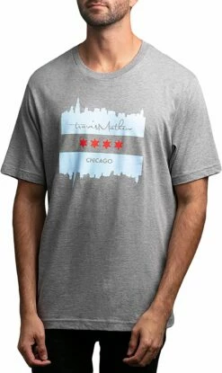 TravisMathew Men's The Casey T-Shirt For Men Heather Grey