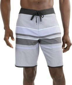 TravisMathew Men's Scraping The Barrel Golf Boardshorts For Men Heather Quiet Shade