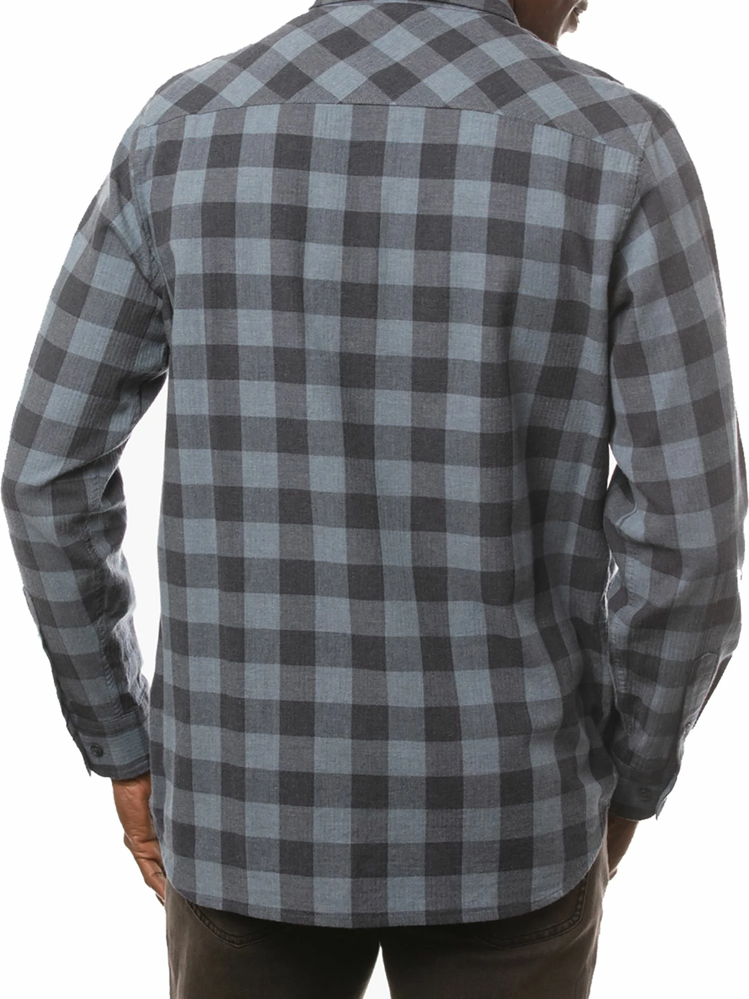 TravisMathew Men's Quinella Long Sleeve Golf Shirt For Men Heather Indigo 4 TravisMathew Men's Quinella Long Sleeve Golf Shirt For Men Heather Indigo - Image 2