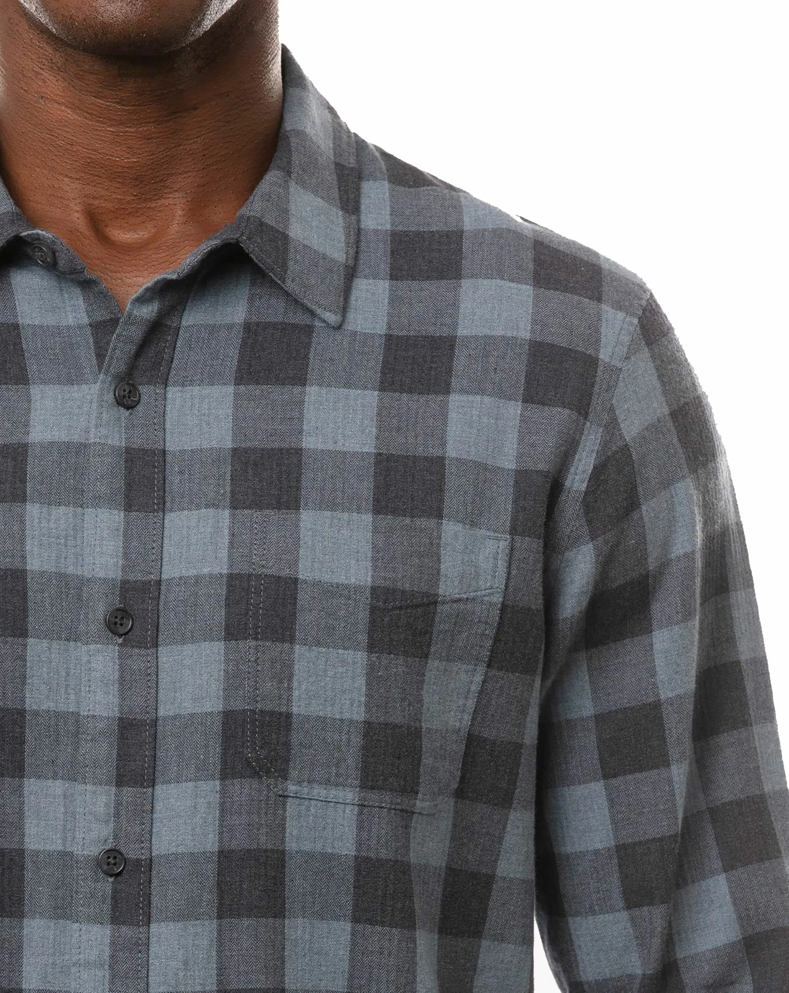 TravisMathew Men's Quinella Long Sleeve Golf Shirt For Men Heather Indigo 6 TravisMathew Men's Quinella Long Sleeve Golf Shirt For Men Heather Indigo - Image 4