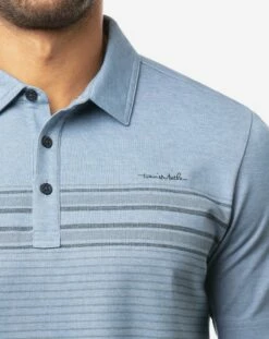 TravisMathew Men's Year After Year Golf Polo For Men Heather Copen Blue -Deals Travis Wear Store unnamed file 1039