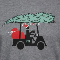 TravisMathew Men's Naughty Or Nice Short Sleeve Golf T-Shirt For Men Heather Grey -Deals Travis Wear Store unnamed file 1066