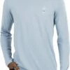 TravisMathew Men's Crosstrail Long Sleeve Golf T-Shirt For Men Faded Denim -Deals Travis Wear Store unnamed file 1071
