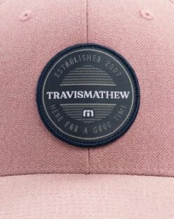 TravisMathew Men's Ten To Two Flexback Golf Hat For Men Heather Ruby Wine -Deals Travis Wear Store unnamed file 1082