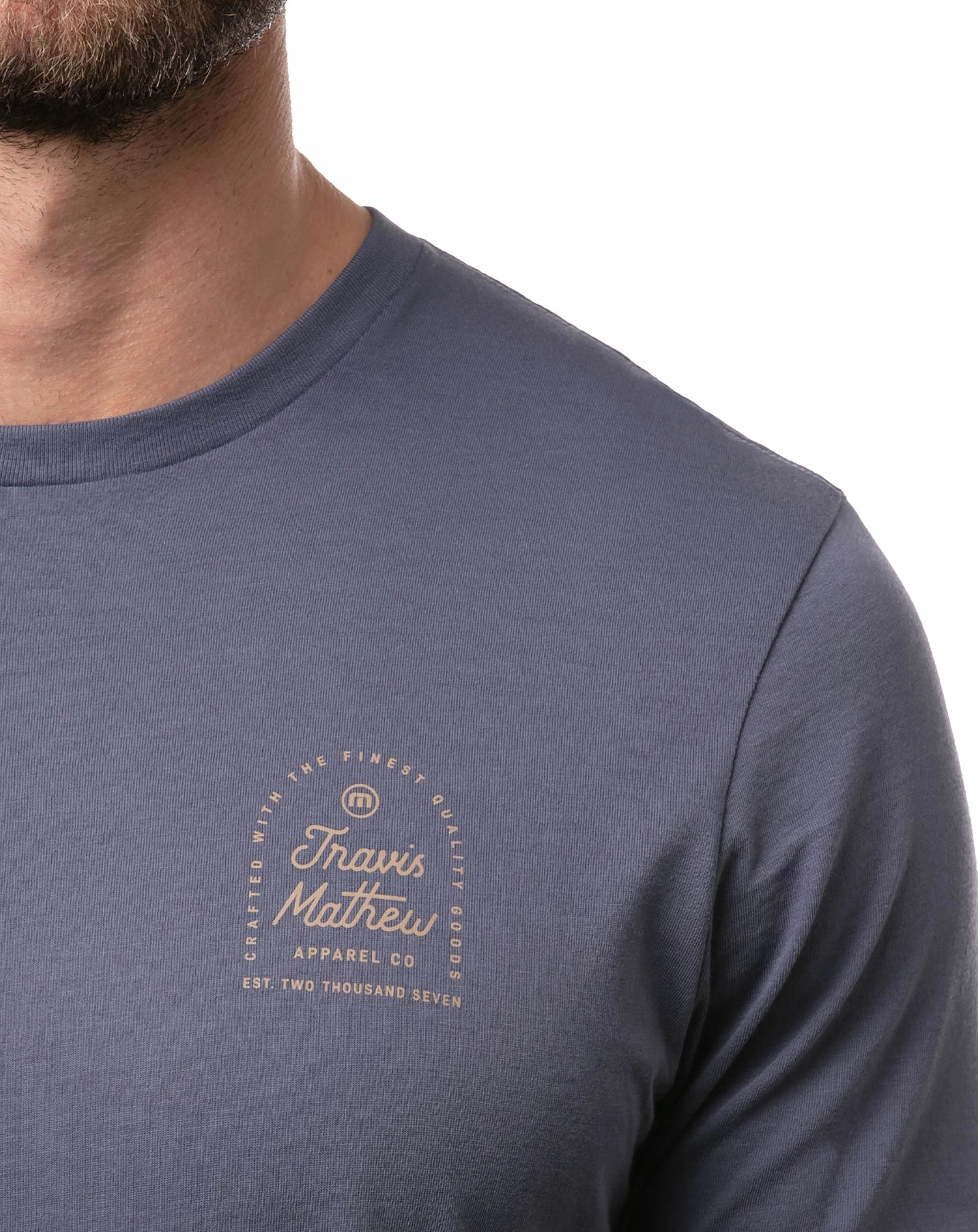 TravisMathew Men's Travel Plans Short Sleeve Golf T-Shirt For Men Nightshadow 6 TravisMathew Men's Travel Plans Short Sleeve Golf T-Shirt For Men Nightshadow - Image 4