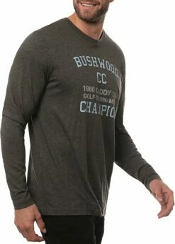 TravisMathew Men's Not Into It Long Sleeve Golf T-Shirt For Men Heather Grey -Deals Travis Wear Store unnamed file 1122