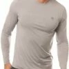 TravisMathew Men's Slow Motion Long Sleeve Golf T-Shirt For Men Heather Sleet -Deals Travis Wear Store unnamed file 1130