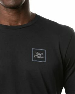 TravisMathew Men's Float Your Boat Short Sleeve Golf T-Shirt For Men Black -Deals Travis Wear Store unnamed file 1150