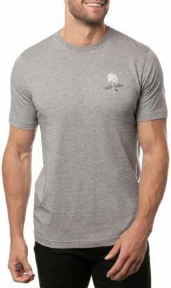 TravisMathew Men's Scenic Overlook Short Sleeve Golf Shirt For Men Heather Grey -Deals Travis Wear Store unnamed file 127