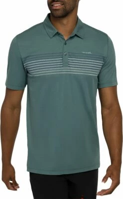 Deals Travis Wear Store 44 TravisMathew Men's Groggy Golf Polo For Men Silver Pine