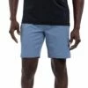 TravisMathew Men's Survivalist Golf Shorts For Men Heather Copen Blue -Deals Travis Wear Store unnamed file 145