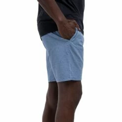 TravisMathew Men's Survivalist Golf Shorts For Men Heather Copen Blue -Deals Travis Wear Store unnamed file 147
