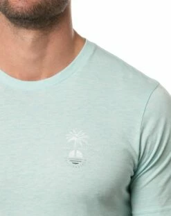 TravisMathew Men's Ontario Golf T-Shirt For Men Heather Petit Four -Deals Travis Wear Store unnamed file 180