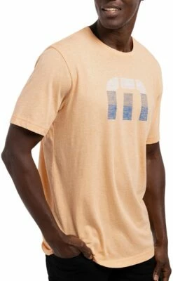 TravisMathew Men's Schmancy Golf T-Shirt For Men Heather Autumn Sunset -Deals Travis Wear Store unnamed file 239