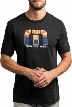 TravisMathew Men's Desert Man T-Shirt For Men Black