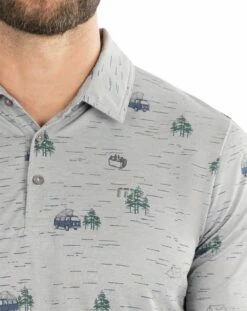 TravisMathew Men's Outfresh Golf Polo For Men Heather Medium Grey -Deals Travis Wear Store unnamed file 308