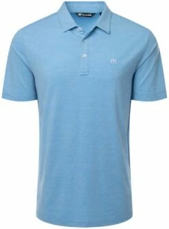 TravisMathew Men's The Heater Golf Polo For Men Heather Scooter