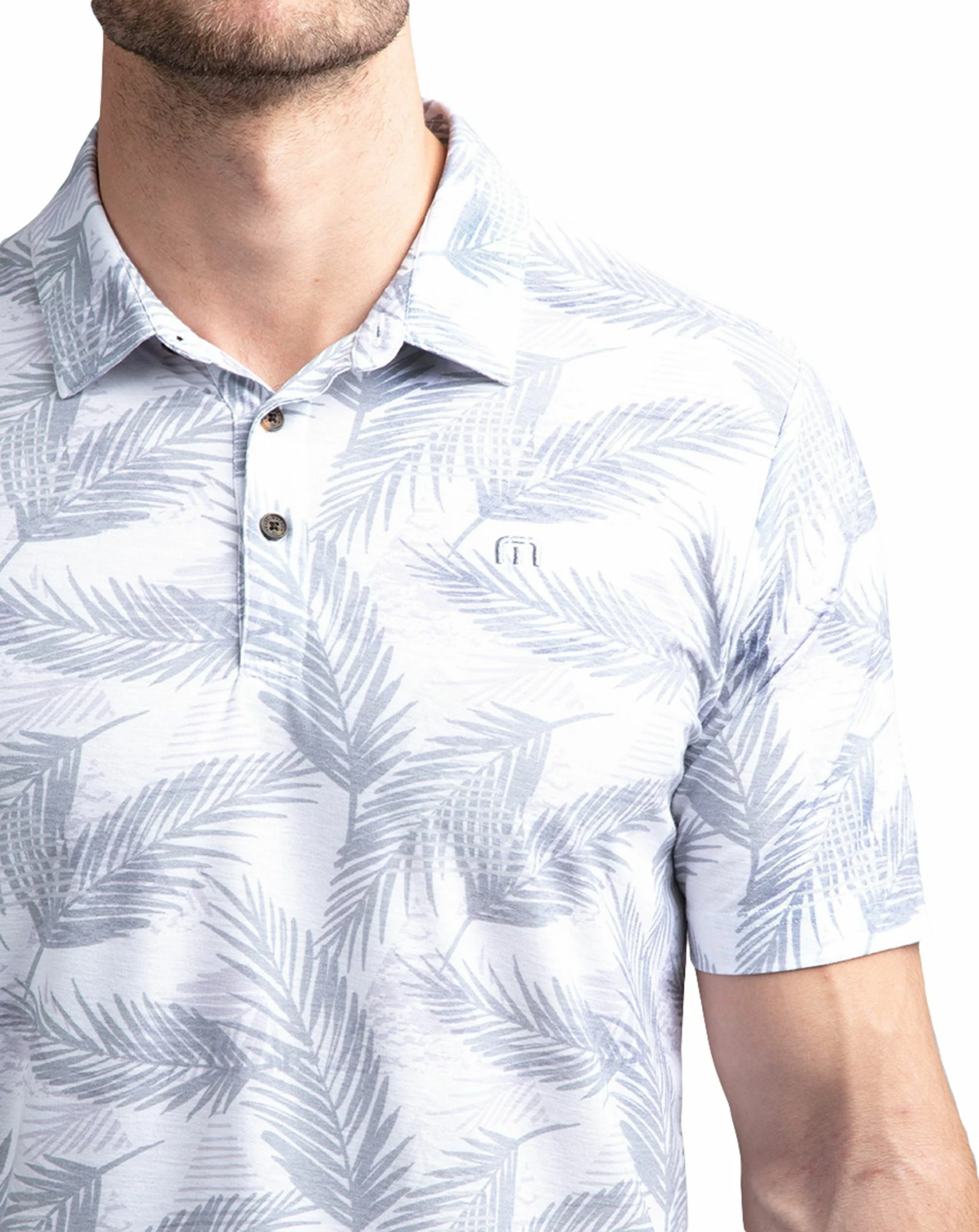 TravisMathew Men's Saucey Golf Polo For Men White 5 TravisMathew Men's Saucey Golf Polo For Men White - Image 3