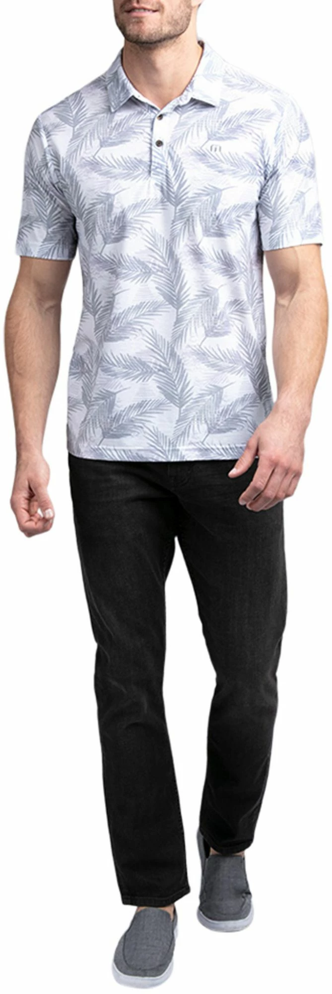 TravisMathew Men's Saucey Golf Polo For Men White 6 TravisMathew Men's Saucey Golf Polo For Men White - Image 4