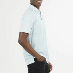 TravisMathew Men's Thundersnow Golf Polo For Men Heather Petit Four -Deals Travis Wear Store unnamed file 350