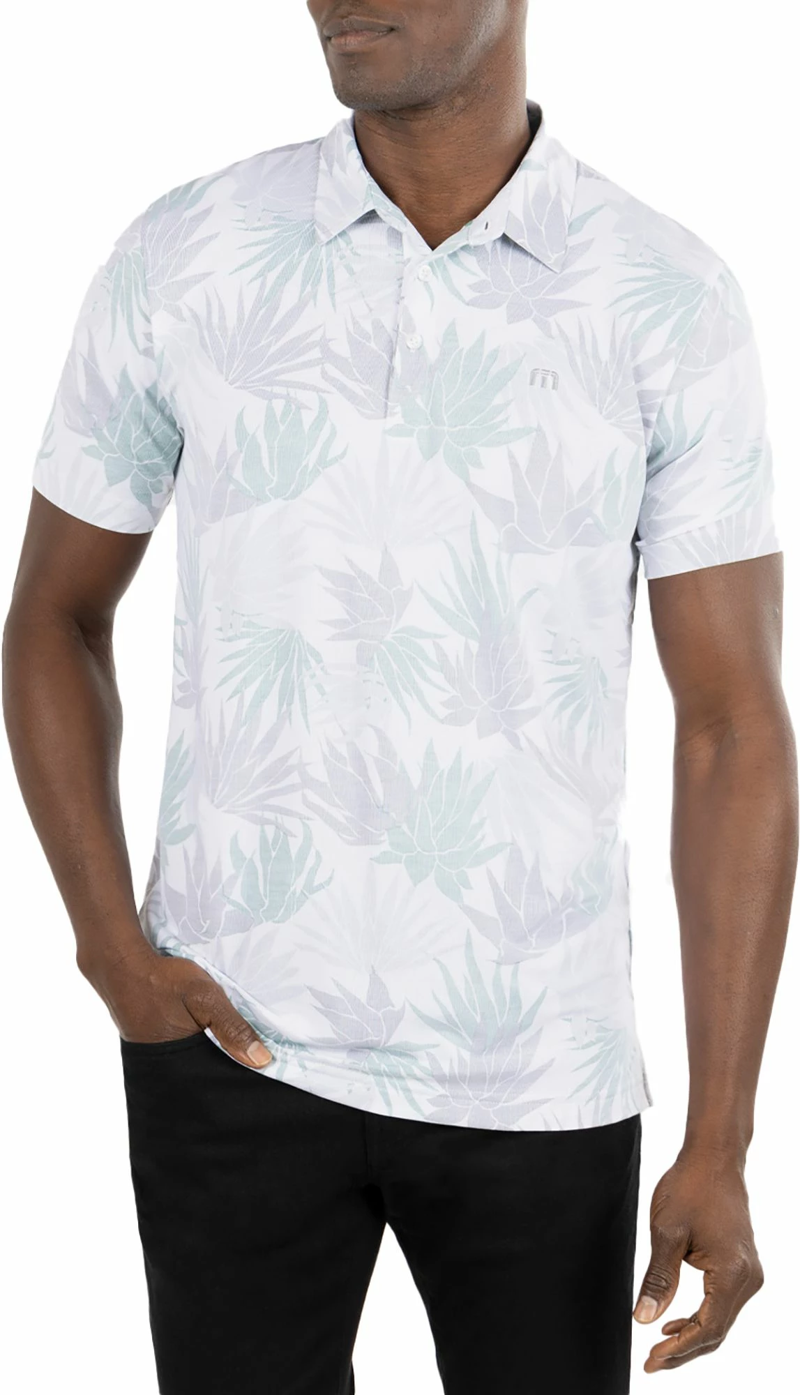 TravisMathew Men's Mogul Golf Polo For Men White 3 TravisMathew Men's Mogul Golf Polo For Men White