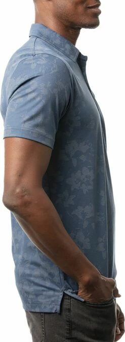 TravisMathew Men's Hootenanny Golf Polo For Men Sargasso Sea -Deals Travis Wear Store unnamed file 364