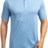 TravisMathew Men's Upgrade Golf Polo For Men Heather Brilliant Blue -Deals Travis Wear Store unnamed file 371