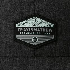 TravisMathew Men's Sawing Logs Golf Hat For Men Heather Black -Deals Travis Wear Store unnamed file 390