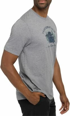 TravisMathew Men's Coal Walk Golf T-Shirt For Men Heather Grey -Deals Travis Wear Store unnamed file 405