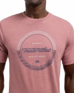 TravisMathew Men's Bliss Index Golf T-Shirt For Men Heather Ruby Wine -Deals Travis Wear Store unnamed file 409