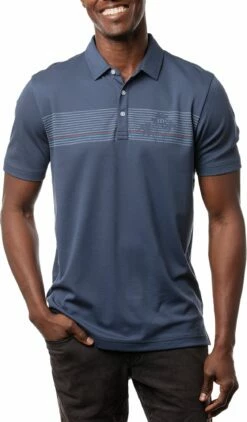 TravisMathew Men's Private Pool Golf Polo For Men Sargasso Sea