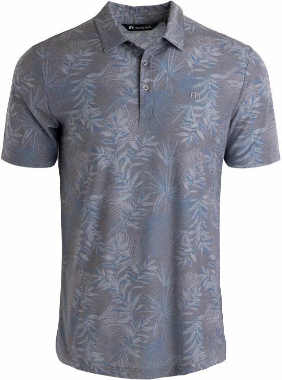 TravisMathew Men's Patio Time Golf Polo For Men Heather Medium Grey 3 TravisMathew Men's Patio Time Golf Polo For Men Heather Medium Grey