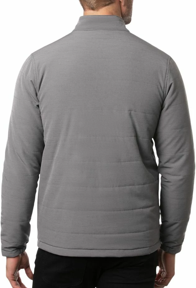 TravisMathew Men's Cabin In The Woods Fill-Zip Golf Jacket For Men Heather Quiet Shade 4 TravisMathew Men's Cabin In The Woods Fill-Zip Golf Jacket For Men Heather Quiet Shade - Image 2