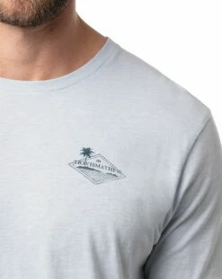 TravisMathew Men's Valby Short Sleeve Golf T-Shirt For Men Heather Light Blue -Deals Travis Wear Store unnamed file 520