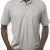 TravisMathew Men's Booze Clues Golf Polo For Men Heather Light Grey -Deals Travis Wear Store unnamed file 542