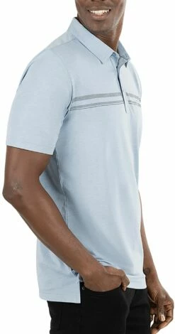 TravisMathew Men's Desert Drive Golf Polo For Men Faded Denim -Deals Travis Wear Store unnamed file 569