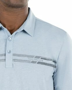 TravisMathew Men's Desert Drive Golf Polo For Men Faded Denim -Deals Travis Wear Store unnamed file 570