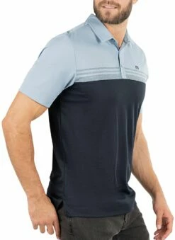 TravisMathew Men's Chock A Block Golf Polo For Men Faded Denim -Deals Travis Wear Store unnamed file 577