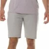 TravisMathew Men's Barnacle Hybrid Golf Shorts For Men Heather Sleet -Deals Travis Wear Store unnamed file 605