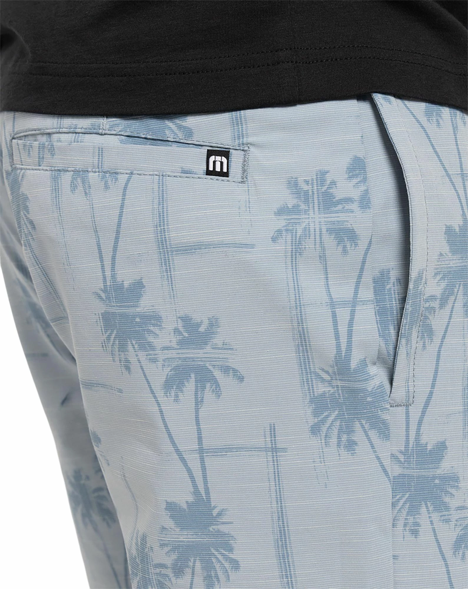 TravisMathew Men's Smooth Talker Golf Shorts For Men Heather Faded Denim 6 TravisMathew Men's Smooth Talker Golf Shorts For Men Heather Faded Denim - Image 4