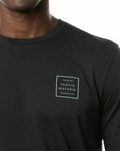 TravisMathew Men's The Reel World Golf T-Shirt For Men Black -Deals Travis Wear Store unnamed file 640