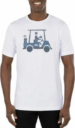 TravisMathew Men's Race You Golf T-Shirt For Men White