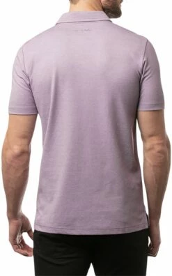 TravisMathew Men's Out The Door Golf Polo For Men Heather Arctic Dusk -Deals Travis Wear Store unnamed file 713