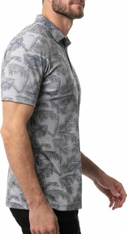 TravisMathew Men's Bamboo Fences Golf Polo For Men Heather Grey -Deals Travis Wear Store unnamed file 729
