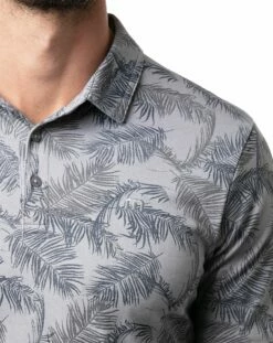 TravisMathew Men's Bamboo Fences Golf Polo For Men Heather Grey -Deals Travis Wear Store unnamed file 730