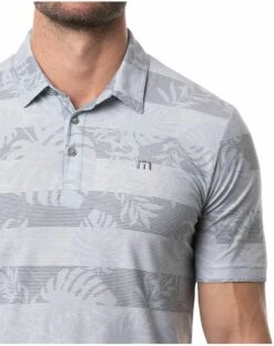 TravisMathew Men's High Spirits Golf Polo For Men Heather Light Grey -Deals Travis Wear Store unnamed file 734