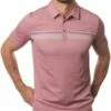 TravisMathew Men's Over The Water Golf Polo For Men Heather Ruby Wine -Deals Travis Wear Store unnamed file 735