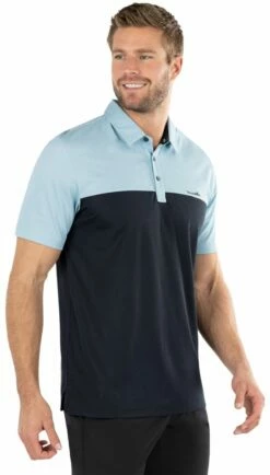 TravisMathew Men's Spooky SZN Golf Polo For Men Heather Delphinium -Deals Travis Wear Store unnamed file 757