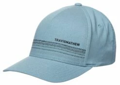 TravisMathew Men's Cape Point Golf Hat For Men Heather Delphinium