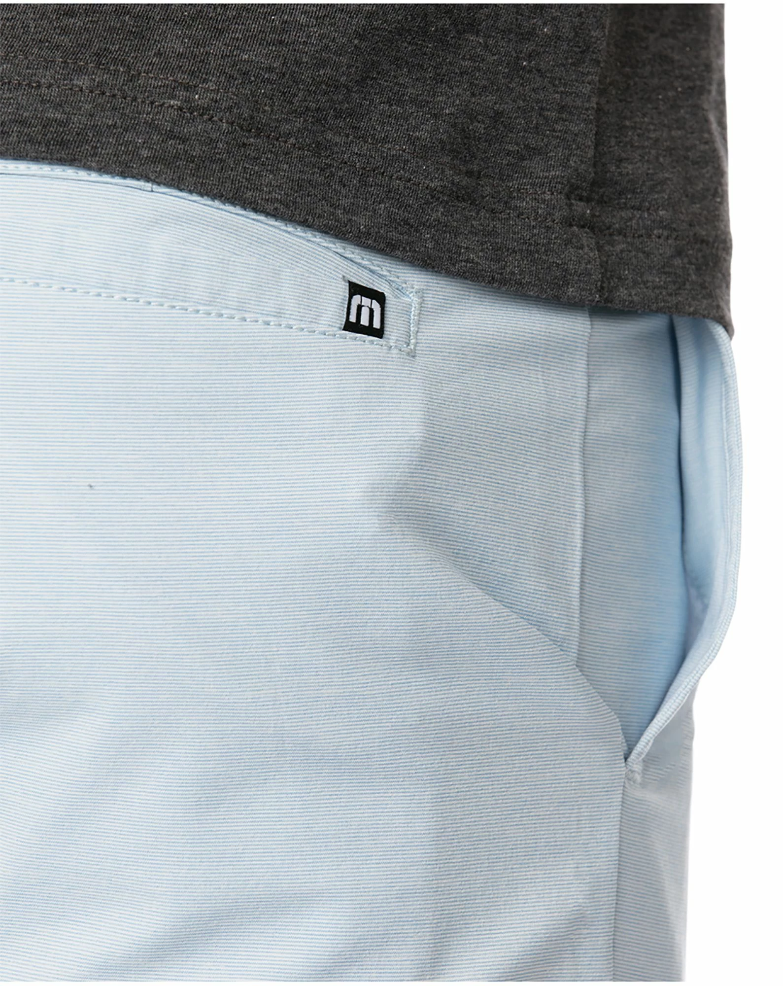 TravisMathew Men's Take Off Golf Shorts For Men Heather Light Blue 6 TravisMathew Men's Take Off Golf Shorts For Men Heather Light Blue - Image 4